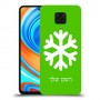 שלג כיסוי מגן קשיח בעיצוב אישי עם השם שלך ל Xiaomi Redmi Note 9 Pro יחידה אחת סקרין מובייל