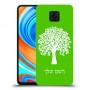 עץ כיסוי מגן קשיח בעיצוב אישי עם השם שלך ל Xiaomi Redmi Note 9 Pro יחידה אחת סקרין מובייל
