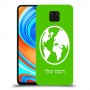 עולם כיסוי מגן קשיח בעיצוב אישי עם השם שלך ל Xiaomi Redmi Note 9 Pro יחידה אחת סקרין מובייל