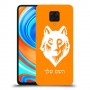 זאב כיסוי מגן קשיח בעיצוב אישי עם השם שלך ל Xiaomi Redmi Note 9 Pro יחידה אחת סקרין מובייל