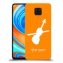 כינור כיסוי מגן קשיח בעיצוב אישי עם השם שלך ל Xiaomi Redmi Note 9 Pro יחידה אחת סקרין מובייל