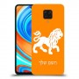 אריה כיסוי מגן קשיח בעיצוב אישי עם השם שלך ל Xiaomi Redmi Note 9 Pro יחידה אחת סקרין מובייל