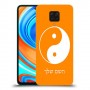 סמל יינג יאנג - סין כיסוי מגן קשיח בעיצוב אישי עם השם שלך ל Xiaomi Redmi Note 9 Pro יחידה אחת סקרין מובייל