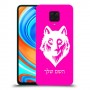 זאב כיסוי מגן קשיח בעיצוב אישי עם השם שלך ל Xiaomi Redmi Note 9 Pro יחידה אחת סקרין מובייל
