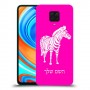 זברה כיסוי מגן קשיח בעיצוב אישי עם השם שלך ל Xiaomi Redmi Note 9 Pro יחידה אחת סקרין מובייל
