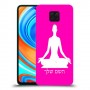 יוגה כיסוי מגן קשיח בעיצוב אישי עם השם שלך ל Xiaomi Redmi Note 9 Pro יחידה אחת סקרין מובייל
