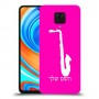 סקספון כיסוי מגן קשיח בעיצוב אישי עם השם שלך ל Xiaomi Redmi Note 9 Pro יחידה אחת סקרין מובייל