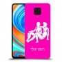 תאומים כיסוי מגן קשיח בעיצוב אישי עם השם שלך ל Xiaomi Redmi Note 9 Pro יחידה אחת סקרין מובייל