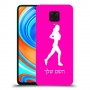 ג'וגלין - אישה כיסוי מגן קשיח בעיצוב אישי עם השם שלך ל Xiaomi Redmi Note 9 Pro יחידה אחת סקרין מובייל
