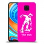 ילד סקייטבורד כיסוי מגן קשיח בעיצוב אישי עם השם שלך ל Xiaomi Redmi Note 9 Pro יחידה אחת סקרין מובייל