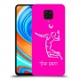 שחקן כדורעף כיסוי מגן קשיח בעיצוב אישי עם השם שלך ל Xiaomi Redmi Note 9 Pro יחידה אחת סקרין מובייל