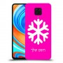 שלג כיסוי מגן קשיח בעיצוב אישי עם השם שלך ל Xiaomi Redmi Note 9 Pro יחידה אחת סקרין מובייל