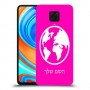 עולם כיסוי מגן קשיח בעיצוב אישי עם השם שלך ל Xiaomi Redmi Note 9 Pro יחידה אחת סקרין מובייל