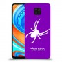 עכביש כיסוי מגן קשיח בעיצוב אישי עם השם שלך ל Xiaomi Redmi Note 9 Pro יחידה אחת סקרין מובייל