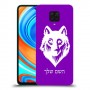 זאב כיסוי מגן קשיח בעיצוב אישי עם השם שלך ל Xiaomi Redmi Note 9 Pro יחידה אחת סקרין מובייל