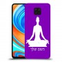 יוגה כיסוי מגן קשיח בעיצוב אישי עם השם שלך ל Xiaomi Redmi Note 9 Pro יחידה אחת סקרין מובייל