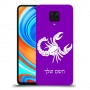 עקרב כיסוי מגן קשיח בעיצוב אישי עם השם שלך ל Xiaomi Redmi Note 9 Pro יחידה אחת סקרין מובייל