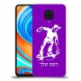 ילד סקייטבורד כיסוי מגן קשיח בעיצוב אישי עם השם שלך ל Xiaomi Redmi Note 9 Pro יחידה אחת סקרין מובייל