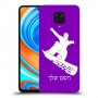 סנובורד כיסוי מגן קשיח בעיצוב אישי עם השם שלך ל Xiaomi Redmi Note 9 Pro יחידה אחת סקרין מובייל