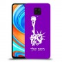 פסל החירות כיסוי מגן קשיח בעיצוב אישי עם השם שלך ל Xiaomi Redmi Note 9 Pro יחידה אחת סקרין מובייל