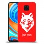 זאב כיסוי מגן קשיח בעיצוב אישי עם השם שלך ל Xiaomi Redmi Note 9 Pro יחידה אחת סקרין מובייל