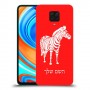זברה כיסוי מגן קשיח בעיצוב אישי עם השם שלך ל Xiaomi Redmi Note 9 Pro יחידה אחת סקרין מובייל