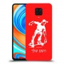 ילד סקייטבורד כיסוי מגן קשיח בעיצוב אישי עם השם שלך ל Xiaomi Redmi Note 9 Pro יחידה אחת סקרין מובייל