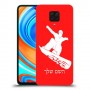 סנובורד כיסוי מגן קשיח בעיצוב אישי עם השם שלך ל Xiaomi Redmi Note 9 Pro יחידה אחת סקרין מובייל