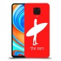 גלישה כיסוי מגן קשיח בעיצוב אישי עם השם שלך ל Xiaomi Redmi Note 9 Pro יחידה אחת סקרין מובייל