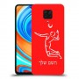 שחקן כדורעף כיסוי מגן קשיח בעיצוב אישי עם השם שלך ל Xiaomi Redmi Note 9 Pro יחידה אחת סקרין מובייל