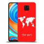 מפת העולם כיסוי מגן קשיח בעיצוב אישי עם השם שלך ל Xiaomi Redmi Note 9 Pro יחידה אחת סקרין מובייל
