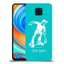 ילד סקייטבורד כיסוי מגן קשיח בעיצוב אישי עם השם שלך ל Xiaomi Redmi Note 9 Pro יחידה אחת סקרין מובייל
