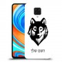 זאב כיסוי מגן קשיח בעיצוב אישי עם השם שלך ל Xiaomi Redmi Note 9 Pro יחידה אחת סקרין מובייל