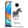 זברה כיסוי מגן קשיח בעיצוב אישי עם השם שלך ל Xiaomi Redmi Note 9 Pro יחידה אחת סקרין מובייל