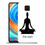 יוגה כיסוי מגן קשיח בעיצוב אישי עם השם שלך ל Xiaomi Redmi Note 9 Pro יחידה אחת סקרין מובייל