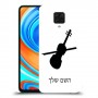 כינור כיסוי מגן קשיח בעיצוב אישי עם השם שלך ל Xiaomi Redmi Note 9 Pro יחידה אחת סקרין מובייל