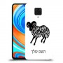 טלה כיסוי מגן קשיח בעיצוב אישי עם השם שלך ל Xiaomi Redmi Note 9 Pro יחידה אחת סקרין מובייל