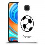 כדורגל - כדור כיסוי מגן קשיח בעיצוב אישי עם השם שלך ל Xiaomi Redmi Note 9 Pro יחידה אחת סקרין מובייל