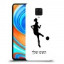 כדורגל - אישה כיסוי מגן קשיח בעיצוב אישי עם השם שלך ל Xiaomi Redmi Note 9 Pro יחידה אחת סקרין מובייל