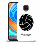 כדורעף - כדור כיסוי מגן קשיח בעיצוב אישי עם השם שלך ל Xiaomi Redmi Note 9 Pro יחידה אחת סקרין מובייל