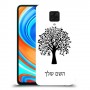 עץ כיסוי מגן קשיח בעיצוב אישי עם השם שלך ל Xiaomi Redmi Note 9 Pro יחידה אחת סקרין מובייל