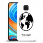 עולם כיסוי מגן קשיח בעיצוב אישי עם השם שלך ל Xiaomi Redmi Note 9 Pro יחידה אחת סקרין מובייל