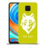 זאב כיסוי מגן קשיח בעיצוב אישי עם השם שלך ל Xiaomi Redmi Note 9 Pro יחידה אחת סקרין מובייל