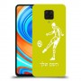 שחקן כדורגל כיסוי מגן קשיח בעיצוב אישי עם השם שלך ל Xiaomi Redmi Note 9 Pro יחידה אחת סקרין מובייל