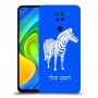 זברה כיסוי מגן קשיח בעיצוב אישי עם השם שלך ל Xiaomi Redmi Note 9 יחידה אחת סקרין מובייל