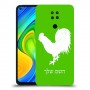 תרנגול כיסוי מגן קשיח בעיצוב אישי עם השם שלך ל Xiaomi Redmi Note 9 יחידה אחת סקרין מובייל