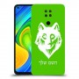 זאב כיסוי מגן קשיח בעיצוב אישי עם השם שלך ל Xiaomi Redmi Note 9 יחידה אחת סקרין מובייל