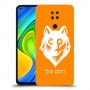 זאב כיסוי מגן קשיח בעיצוב אישי עם השם שלך ל Xiaomi Redmi Note 9 יחידה אחת סקרין מובייל