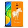 זברה כיסוי מגן קשיח בעיצוב אישי עם השם שלך ל Xiaomi Redmi Note 9 יחידה אחת סקרין מובייל