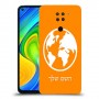 עולם כיסוי מגן קשיח בעיצוב אישי עם השם שלך ל Xiaomi Redmi Note 9 יחידה אחת סקרין מובייל